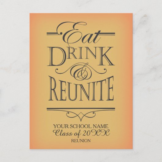 Invitation Carte Postale Conception de la réunion scolaire (Devant)