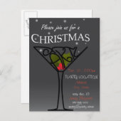 Invitation Carte Postale Conception de l'invitation de Noël (Devant / Derrière)