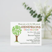 Invitation Carte Postale Conception de réunion pour les familles (Debout devant)