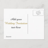 Invitation Carte Postale Conception d'invitation Mangez, buvez et soyez mar (Dos)