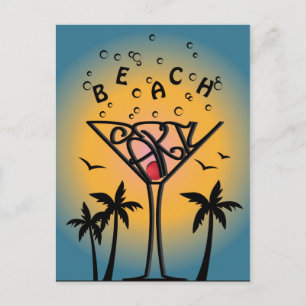 Invitation Carte Postale Conception du Beach Party