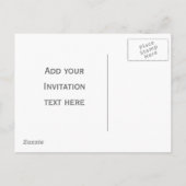 Invitation Carte Postale Conception 'Mangez, Buvez et soyez Mariés' (Dos)