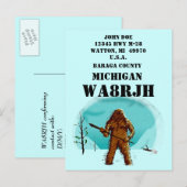 Invitation Carte Postale Concevez votre propre opérateur radio HAM QSL Op B (Devant / Derrière)