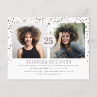 Confetti Photo Surprise Anniversaire Fête Invitati