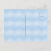 Invitation Carte Postale Confirmation bleu garçon élégant script simple (Dos)