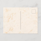 Invitation Carte Postale Confirmation pampas herbe rose or blush marbre (Dos)