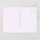 Invitation Carte Postale Confirmation violet fleurs croix de verdure (Dos)