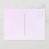 Invitation Carte Postale Confirmation violet fleurs violet croix fille (Dos)