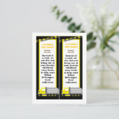 Invitation Carte Postale Construction de 2 Marques de livres (Debout devant)