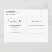 Invitation Carte Postale Corbeille pleine de fraises Enregistrer la date (Dos)