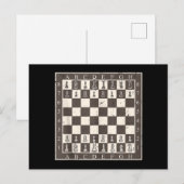 Invitation Carte Postale Costume d'Halloween de plateau d'échecs cool  DIY  (Devant / Derrière)