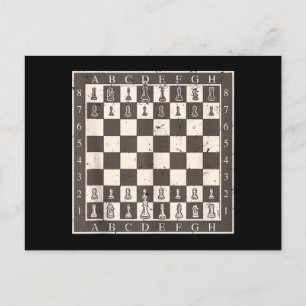 Invitation Carte Postale Costume d'Halloween de plateau d'échecs cool  DIY 