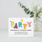 Invitation Carte Postale Couleur agréable (Debout devant)