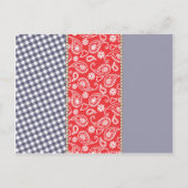 Invitation Carte Postale Cowboy Baby shower Mot Jeu (Dos)