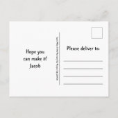 Invitation Carte Postale Crâne gothique Anniversaire violet vert RIP à ses  (Dos)