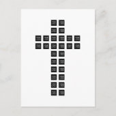 Invitation Carte Postale Créer un motif en croix avec un logo ou une image (Devant)