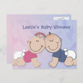 Invitation Carte Postale Créez votre propre conception de baby shower (Devant / Derrière)