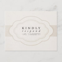 Crème de charme vintage et mariage ivoire RSVP
