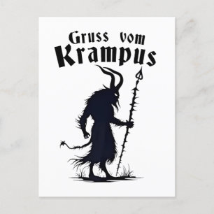 Invitation Carte Postale Cruss Vom Krampus Noël Xmas Diable Effrayant