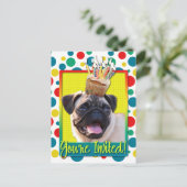 Invitation Carte Postale Cupcake d'invitation - Carlin (Debout devant)