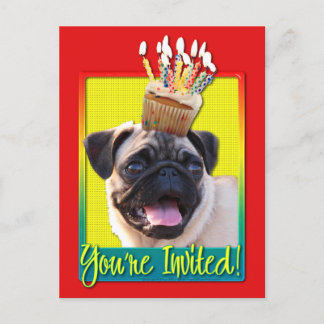 Invitation Carte Postale Cupcake d'invitation - Carlin