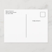 Invitation Carte Postale Cupcake fraise dessert dessert Anniversaire (Dos)