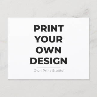 Invitation Carte Postale Custom Print Your Own | Printing My Own To Order