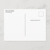 Invitation Carte Postale Cute Cat with Red Love Hearts Birthday (Dos)