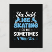 Invitation Carte Postale Cute Ice Rink Synchronized appelle (Devant)
