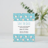 Invitation Carte Postale Cute Kitty Chat Motif Whimsical Enregistrer la dat (Debout devant)