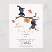 Invitation Carte Postale Cute Simple Halloween chauves-souris enfant 2e ann (Devant)