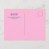 Invitation Carte Postale Cute Sweet Magique Unicorn fête d'anniversaire (Dos)