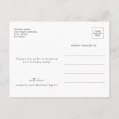 Invitation Carte Postale Cute Twinkle Little Star Blue Boy Premier annivers (Dos)