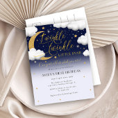 Invitation Carte Postale Cute Twinkle Twinkle Little Star Premier anniversa
