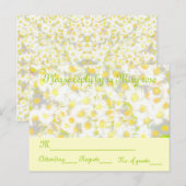 Invitation Carte Postale Daisy Daisy RSVP (Devant / Derrière)