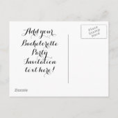 Invitation Carte Postale Dames Conception d'invitation (Dos)