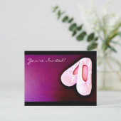 Invitation Carte Postale Danse de ballet Considérant (Debout devant)