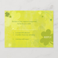 Danse Shamrock irlandais mariage RSVP