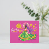 Invitation Carte Postale Danseur de nuit Garba, rose (Debout devant)