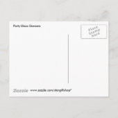Invitation Carte Postale Danseurs Disco Party (Dos)