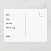 Invitation Carte postale de la Réunion familiale i (Dos)