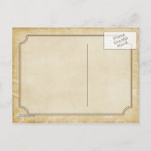Invitation carte postale de style occidental (Dos)