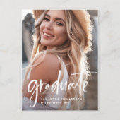 Invitation Carte Postale Décontracté | Deux Fête de Diplôme Photo (Devant)