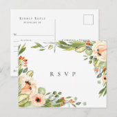 Invitation Carte Postale Demande de chanson pour réponse au mariage avec ca (Devant / Derrière)