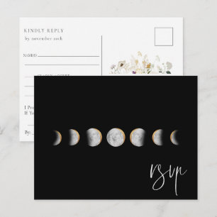 Invitation Carte Postale Demande de chanson RSVP pour mariage sur les phase