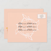 Invitation Carte Postale Demande de réponse (Devant / Derrière)