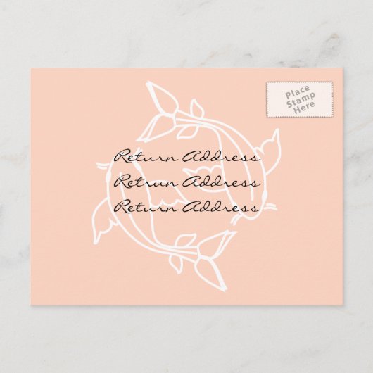 Invitation Carte Postale Demande de réponse (Devant)