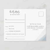 Invitation Carte Postale Demande de réponse de mariage à chanson demandée a (Dos)