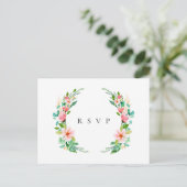 Invitation Carte Postale Demande de RSVP et de chanson pour le mariage Isla (Debout devant)