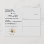 Invitation Carte Postale Denim 3-D tendance Imprimer avec bijoux costume (Dos)